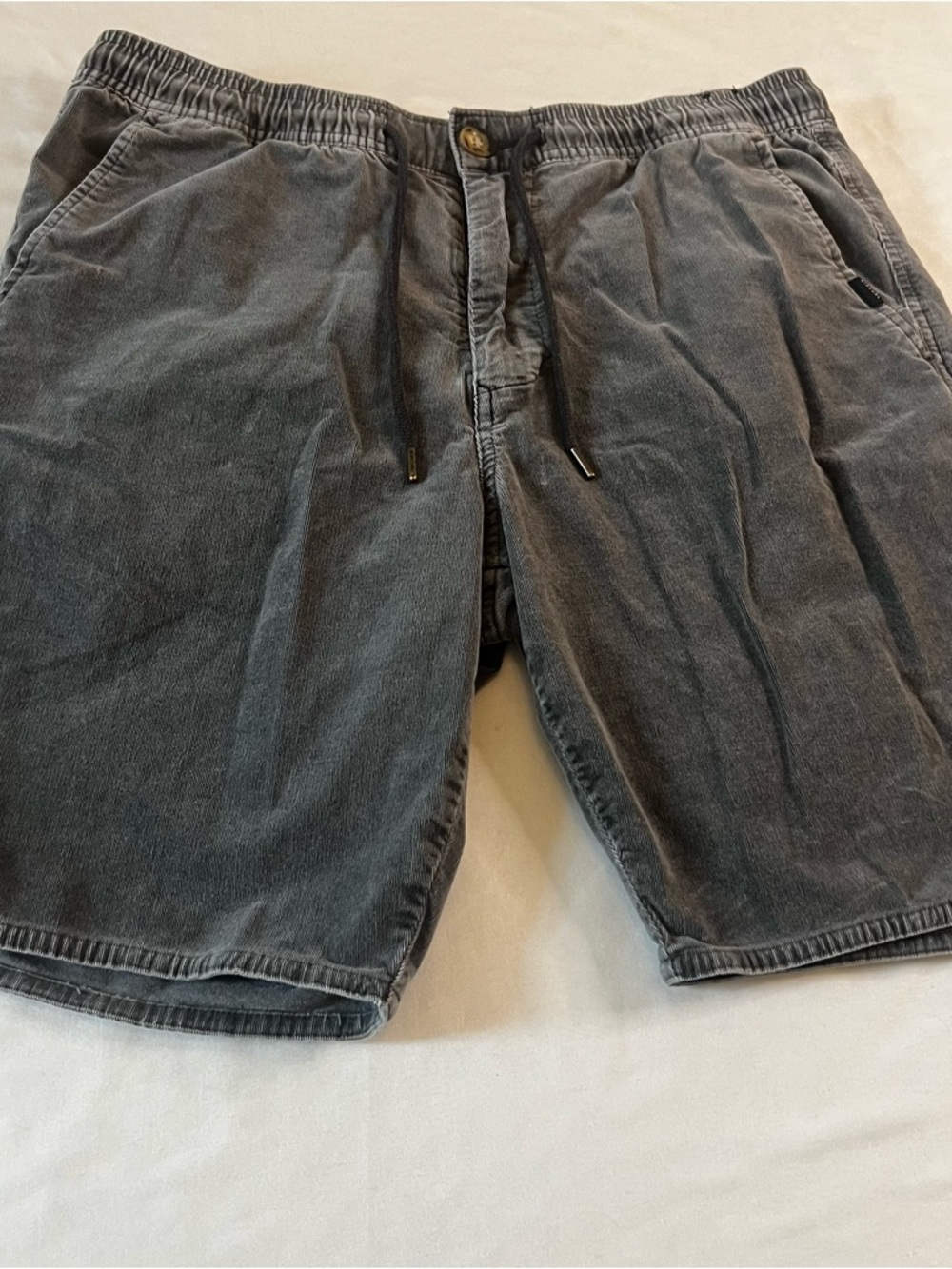 Rip Curl Tailored Elastic Waist Shorts Medium Gray Surf Beach Casual Men’s